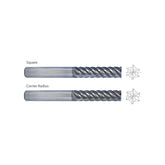 Square GMH56,  Corner Radius GMH58,  Carbide, 6 Flute Chip Splitter V7 PLUS A  END MILLS